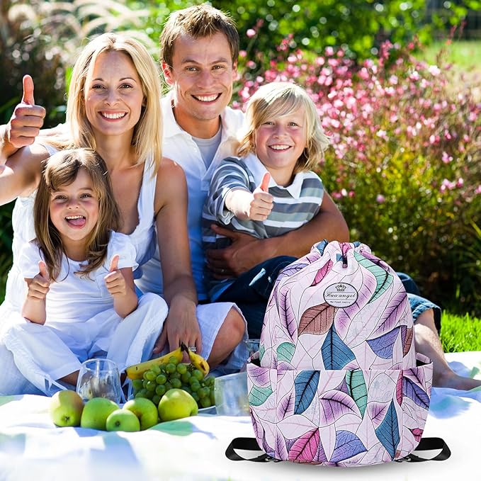 HUA ANGEL Drawstring Backpack Bag, Sport Gym Sackpack Lightweight Small Gym Bag for Men Women Pull String Sport Beach Bag