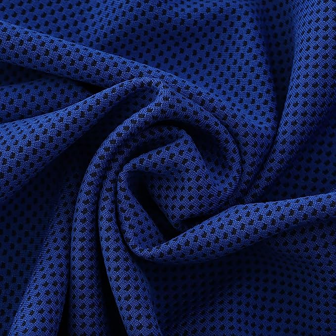 Peicees 20 Pack Microfiber Neck Cooling Towels Sports Sweat Towels Sweat Headband for Travel Beach Swimming Camping Climbing Gym Yoga Workout Backpacking, Dark Blue