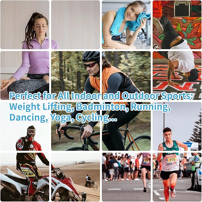 YESLIFE 4 Pack Cooling Towel 40"x12", Gym Towels for Men and Women, Soft Breathable Workout Towels for Yoga, Running, Sport, & More (Grey, Dark Blue, Purple, Blue)