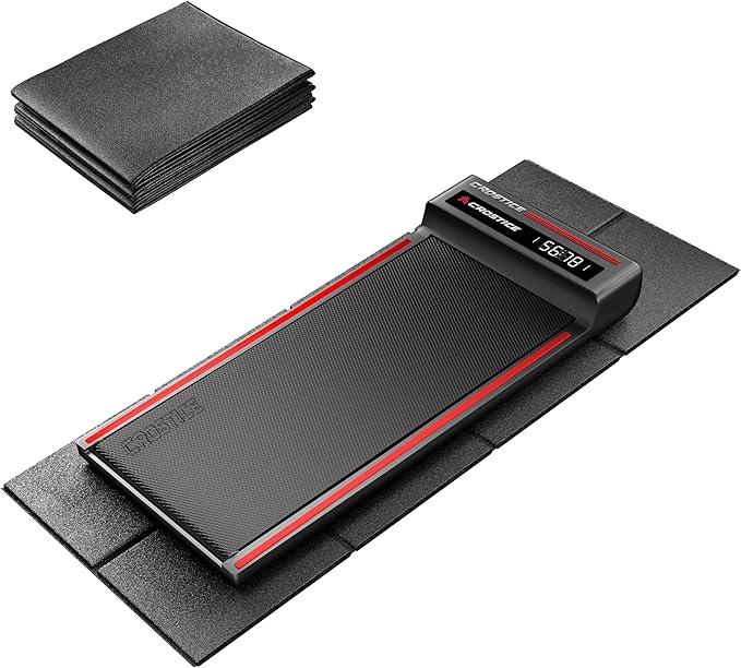 Mat Compatible with Walking Pad (Mat Only),Under Desk Treadmill Mat, Protector for Small Mini Treadmill, for Hardwood Floors, Waterproof & Anti-Slip, 6mm Thick