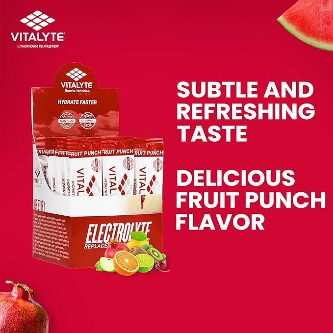 Vitalyte Electrolytes Packets Isotonic Sports Drink | Electrolytes Powder Packets Sports Nutrition Electrolyte Replacement Drinks Dehydration Relief Packets