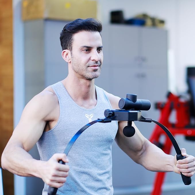 Massage Buddy Holder – Ergonomic Extension Handle + Tension‑Core Flexible Arms for Deep Tissue Relief – Full‑Body Access Without Strain