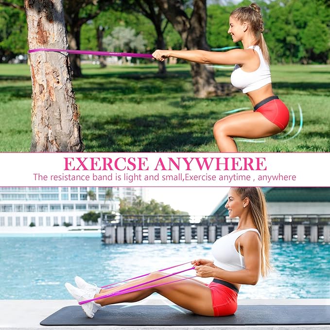 Resistance Bands,Pull Up Bands,Stretching Assist Bands Set for Men & WomenPortable Exercise, Muscle Training,Physical Therapy,Exercise Workout Bands for Working Out