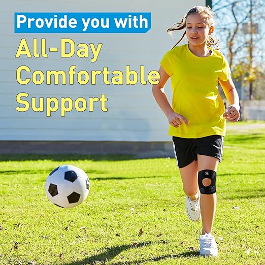 Kids Knee Brace for Knee Pain Relief Small Patellar Tendon Support Strap Adjustable Youth Patella Knee Straps for Meniscus Tear Injury