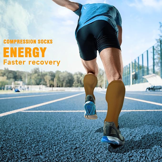 bropite Compression Socks for Women & Men Circulation-Support Knee High Socks 20-30 mmhg-Best for Running,Medical,Nurse,Travel