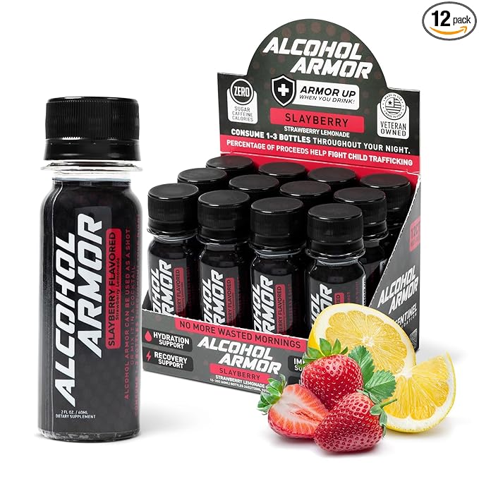 Slay Berry Elixir - Hydration Support, Essential Vitamins and Electrolytes, Vitamin B12, Milk Thistle - 12 Pack