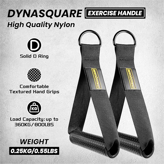 Cable Attachments for Home Gym, Made of Heavy Duty Solid Steel, LAT Pulldown Attachment, Weight Machine Accessories, Straight Pull Down Bar, Tricep Rope, Exercise & Double D Handle