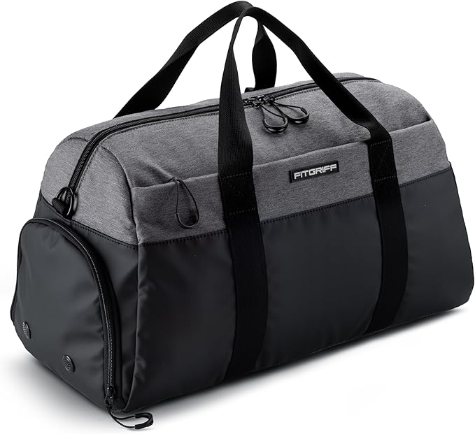 Fitgriff® Gym Bag V2 for Men and Women with Shoe & Wet Compartment - Duffle Bag for Travel, Sports, Fitness and Workout