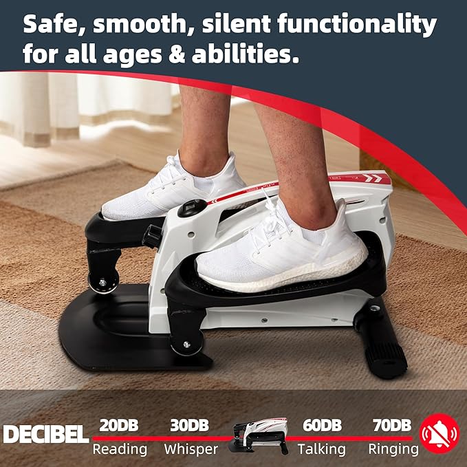 Fitvids Steppers for Exercise, Stair Steeper with Resistance Bands, Portable Stepper Capable of Full-Body Exercise, Low Noise and Smooth, Bear 300 lbs