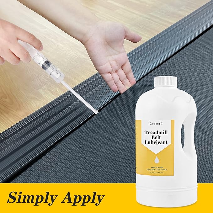 100% Silicone Treadmill Lubricant/Treadmill Lube, 32 Ounces Premium Silicone Oil for Treadmill Belt Lubrication, Easy to Apply Treadmill Belt Lubricant Oil, Suitable for Nearly All Type of Treadmills