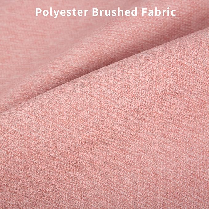 Bench Cushion 36 Inch - Polyester Brushed, High-Density Foam, Non-Slip Bottom, Soft Durable Indoor Tufted Long Seat Cushion for Window Garden Furniture (Pink, 36x14x4 Inch)