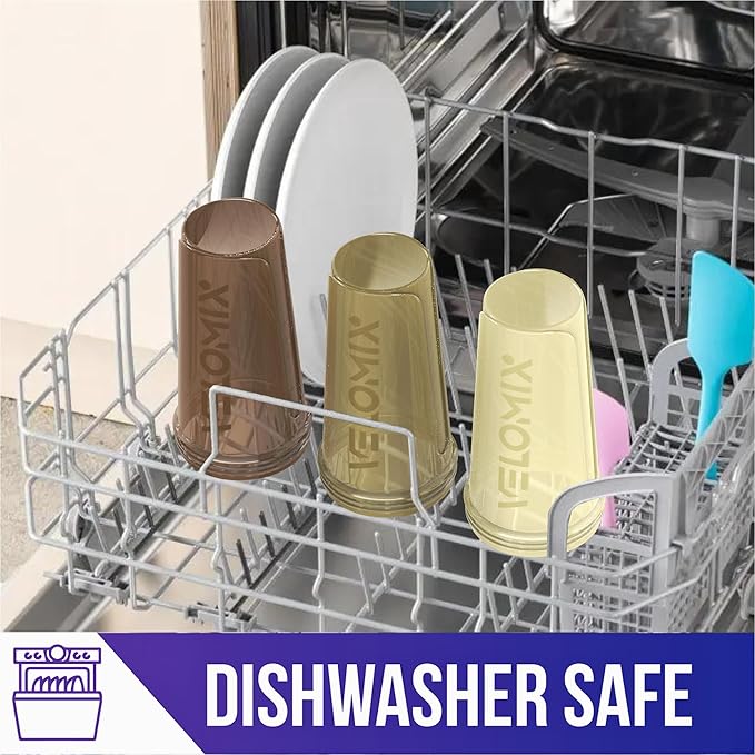 -4 PACK- 28 oz Protein Shaker Bottle for Protein Mixes - 4x Wire Whisk | Leak Proof Shaker Cups for Protein Shakes | Protein Shaker Bottle Pack | Protein Shake Cup (Brown)