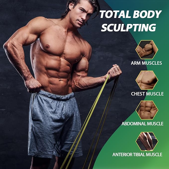 LEEKEY Resistance Bands, Exercise Bands with Handles,Pull Up Assist Bands - Bands for Working Out,Band for Men and Women Fitness Training, Physical Therapy,Home Workouts