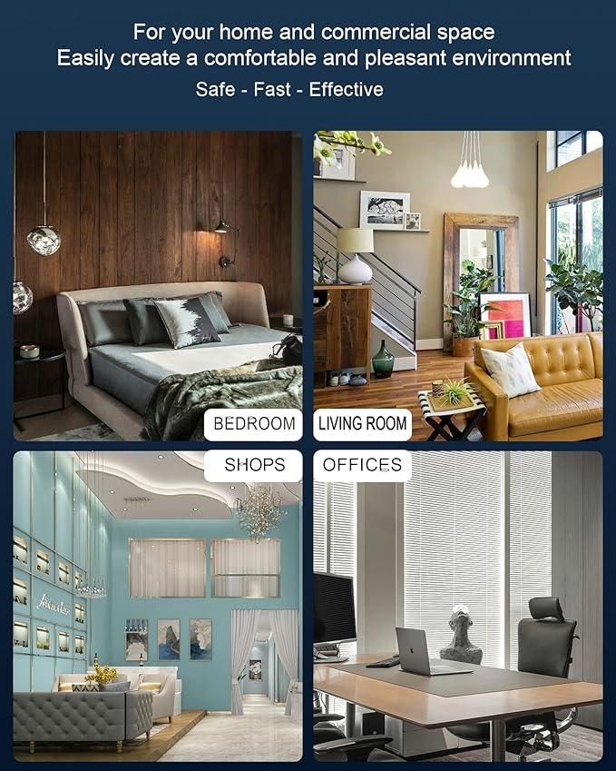 Home Essential Oil Diffuser - Waterless Aromatherapy Diffuser with 120ml Large Capacity, Covers 1200 Sq.Ft, Remote & App Control (Frosted Silver)