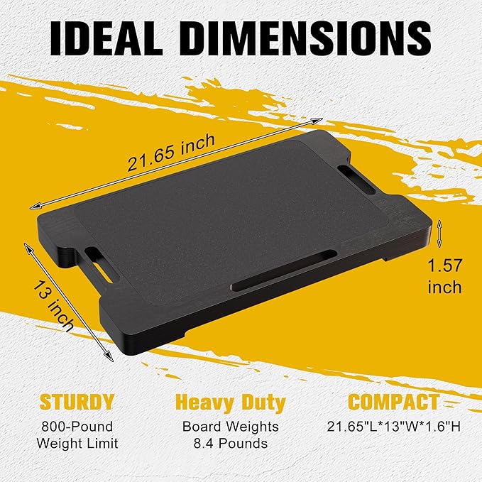 Resistance Band Workout Footplate - Non-Slip Wooden Fitness Board, Exercise Platform for Full-Body Home Gym, Strength Training, Stretching, Flexibility and Balance