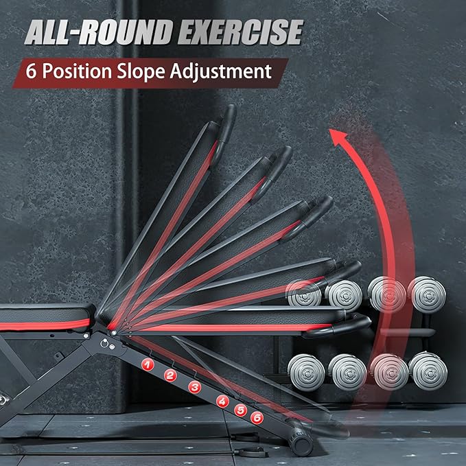 ALSO GO Adjustable Weight Bench 1000LBS, 14-in-1 Muti-Functional Workout Benches, Full Body Bench with Leg Extension & Preacher Curl Pad, Foldable Incline Decline Bench Press for Home Gym