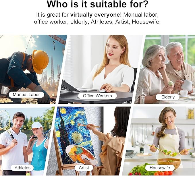 Hand Massager with Heat and Compression โ 6 Intensities, 6 Massage Modes, 3 Heat Levels, 2 Vibration Modes, Hand & Wrist Pain Relief for Arthritis & Carpal Tunnel, Relaxing Gift for Women & Men