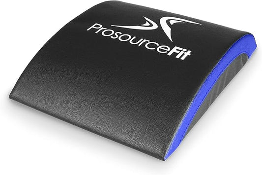 ProsourceFit Abdominal AB Mat 15" x 12" High Density Core Trainer, Black/Yellow