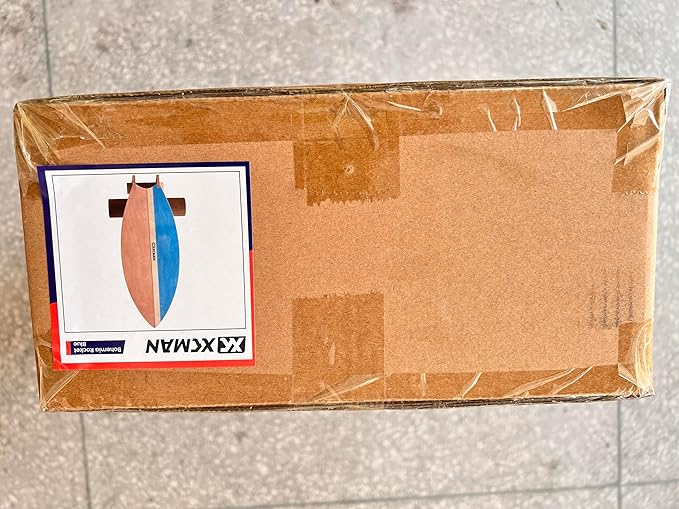 XCMAN Surf Balance Board Trainer with Roller Wooden Exercise Balancing Stability Trainer - Non Slip Surface for Adults Kids|Balance Board for Surfing,Snowboarding,Skateboarding,Hockey,Yoga Training