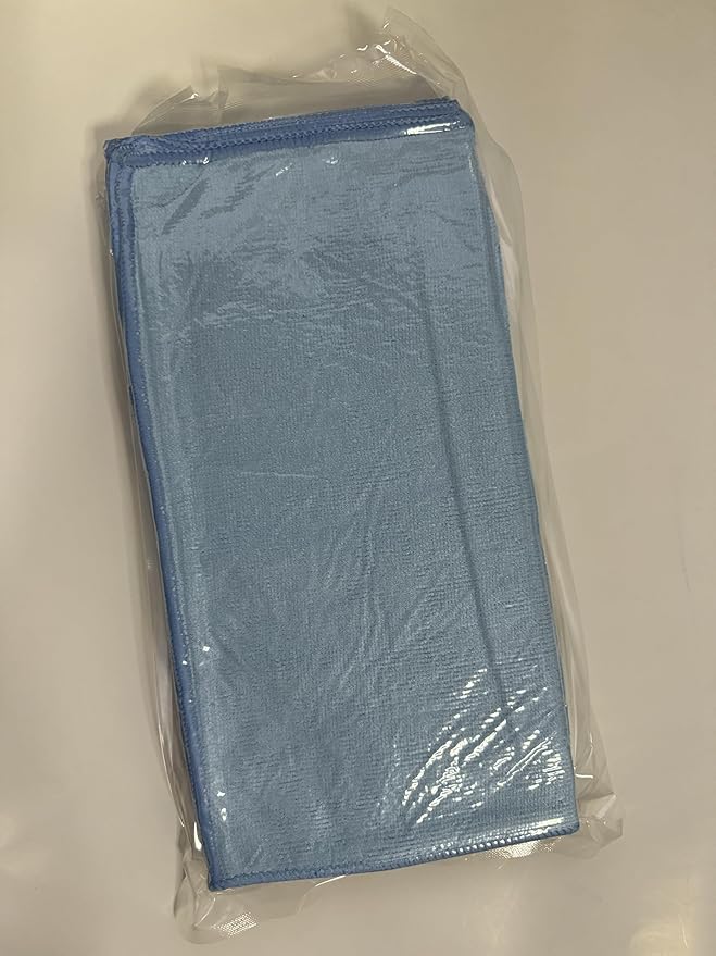 Blue Microfiber Cleaning Cloth 13"x13", Ultra Soft Absorbent Microfiber Cleaning Rags for Housekeeping Cleaning Supplies, Lint Free Reusable Cleaning Cloths for House Washable, Pack of 12