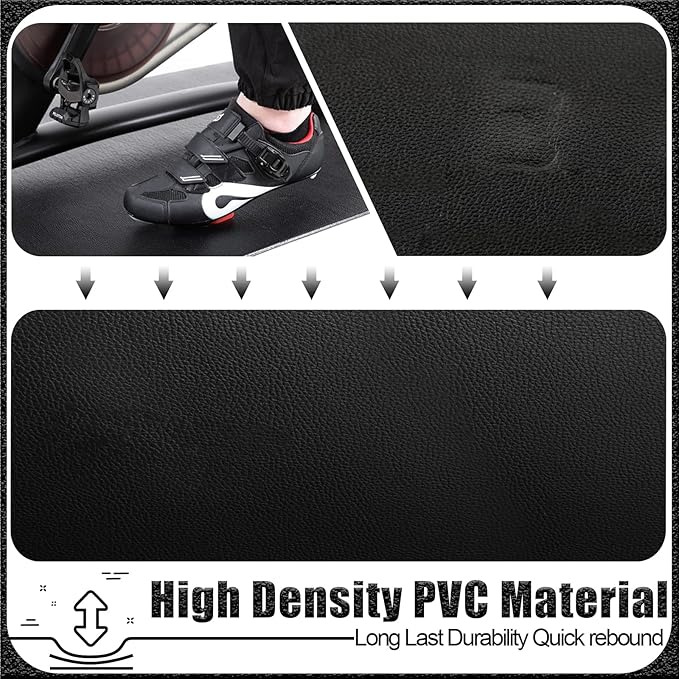 BUCKLOS Treadmill Mat for Hardwood Floors/Carpet/Tile 6mm Thick - Exercise Equipment Mats for Peloton/Nordictrack Indoor Cycling Under Floor/Hard Wood/Concrete Protect