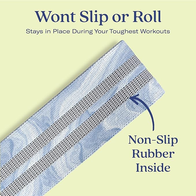 ALTA Booty Bands for Women - Premium Non-Slip Fabric Resistance Bands for Working Out - Cloth Resistance Bands for Legs, Fabric Exercise Bands, Leg Bands for Working Out Women, Looped Hip Bands Set