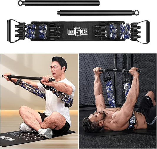 Innstar Multi-Function Resistance Bands for Working Out, Push Up Exercise Bands Resistance Bands Set for Bench Press Gym Equipment, Home Workout, Travel Portable