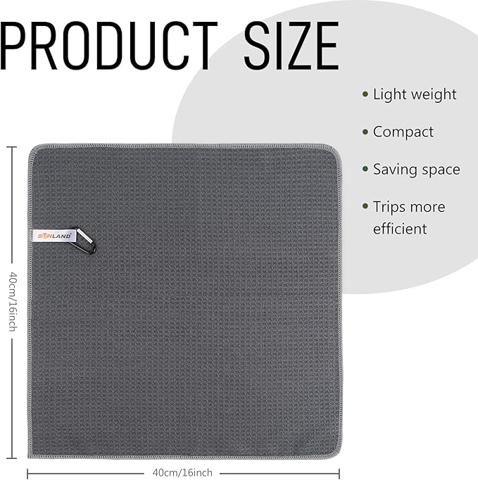 SUNLAND Microfiber Sports Workout Towels Fast Drying Fitness Sweat Towels for Men & Women Lightweight Multi-Purpose Gym Exercise Towel