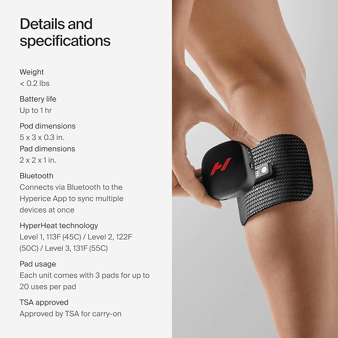 Hyperice Venom Go - Advanced Heat + Vibration Wearable (Venom Go) - FSA and HSA