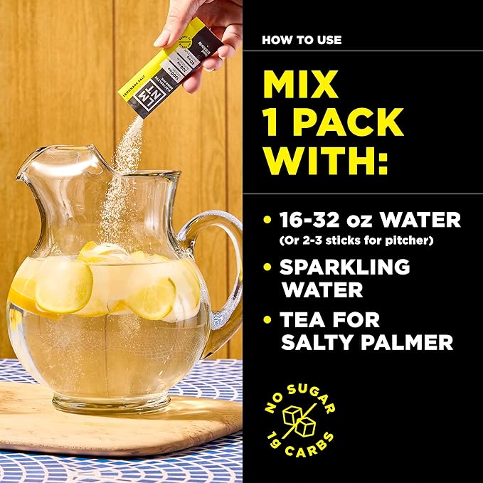 LMNT Zero Sugar Electrolytes - Lemonade | Drink Mix | 18-Count