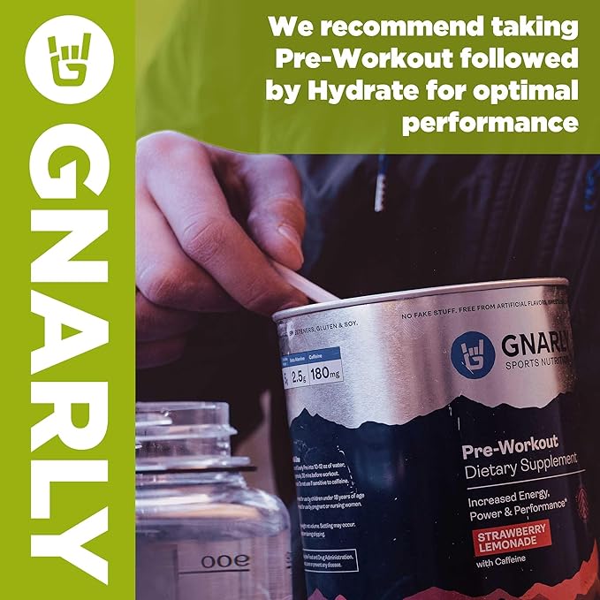 Gnarly Nutrition Hydrate Electrolyte Powder – Salted Margarita Exercise Hydration Drink Mix – NSF Contents Certified – Electrolyte Solution, Performance & Recovery – Salted Margarita, Box of 20 Stick