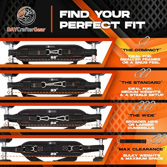 Hip Thrust Belt for Weights, Dumbbells & Kettlebells – Heavy Duty Glute Workout Equipment for Plates up to 300 lbs, with bonus straps for Dips & Squat Belt for Home & Gym
