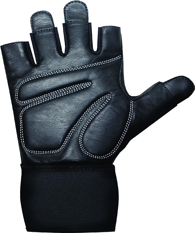 skott Evo 2 Weightlifting Gloves with Integrated Wrist Wrap Support-Double Stitching for Extra Durability-Get Ripped with The Best Body Building Fitness and Exercise Accessories