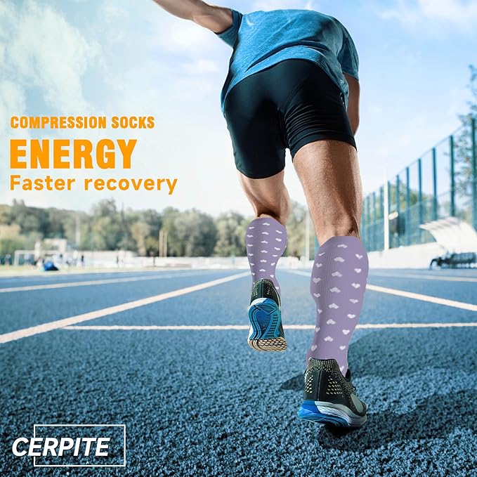 bropite Halloween Compression Socks for Women & Men-Pumpkin Ghost 6 Pairs 20-30mmhg Support Running Nurse Travel