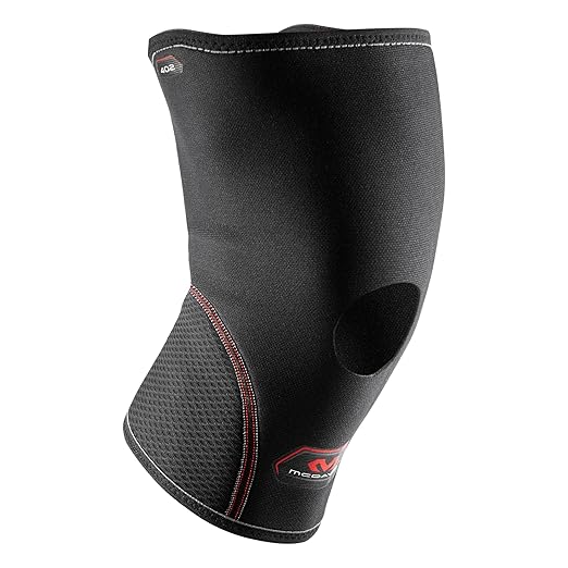 McDavid 402 Knee Support With Open Patella, Black, Large