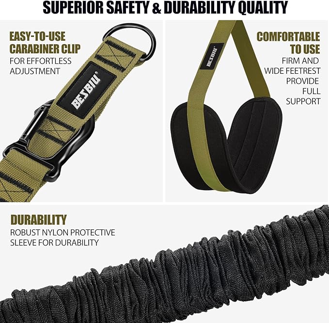 Pull Up Assistance Bands 260lbs, Heavy Pull Up Bands Resistance Bands for Pull Ups Working Out with Feet Rest, Pull Up Bar Bands Assistance Bands Strength Training Workout Equipment, Height Adjustable