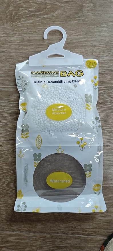 Vacplus Moisture Absorbers, Hanging Closet Dehumidifier Bags, Humidity Packs, Desiccant, Closet Dehumidifiers with Fragrance Free, 10 Pack, 9.8 OZ