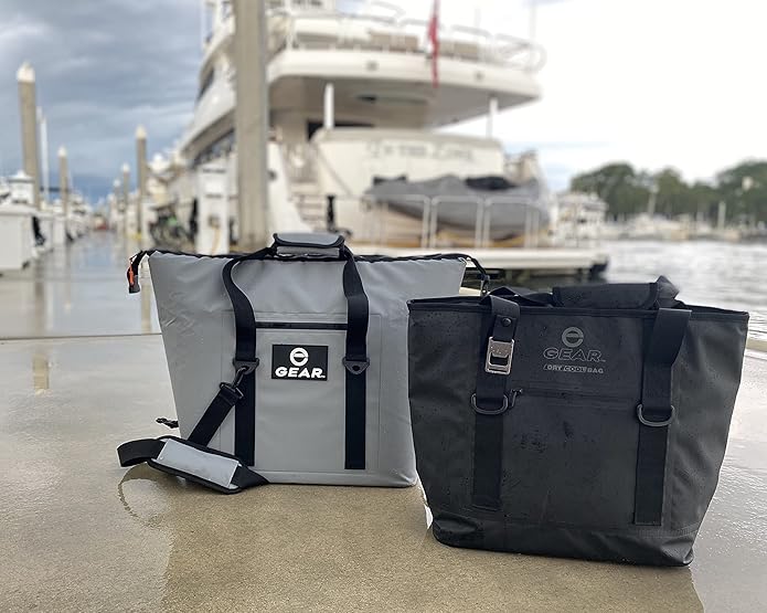 Dry Bag Cooler Tote – Collapsible, Waterproof and Leak-Proof Soft Sided Cooler Bag - Pool, Beach - 20 or 36 Cans