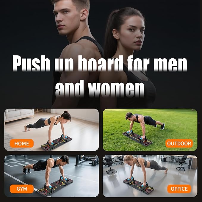 Push Up Board,Portable Dismountable 17 in 1 Push Up Bar at Home Gym,Professional Muscle Training Equipment is Available for Men and Women,The Ideal Gift for Fitness Enthusiasts,Pushup Board Set