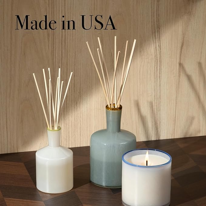 LAFCO New York Reed Diffuser Refill, Sea & Dune - 8.4 oz - Up to 4-Month Fragrance Life - Includes Natural Wood Reeds - Free of Dyes & Propellants - Made in The USA