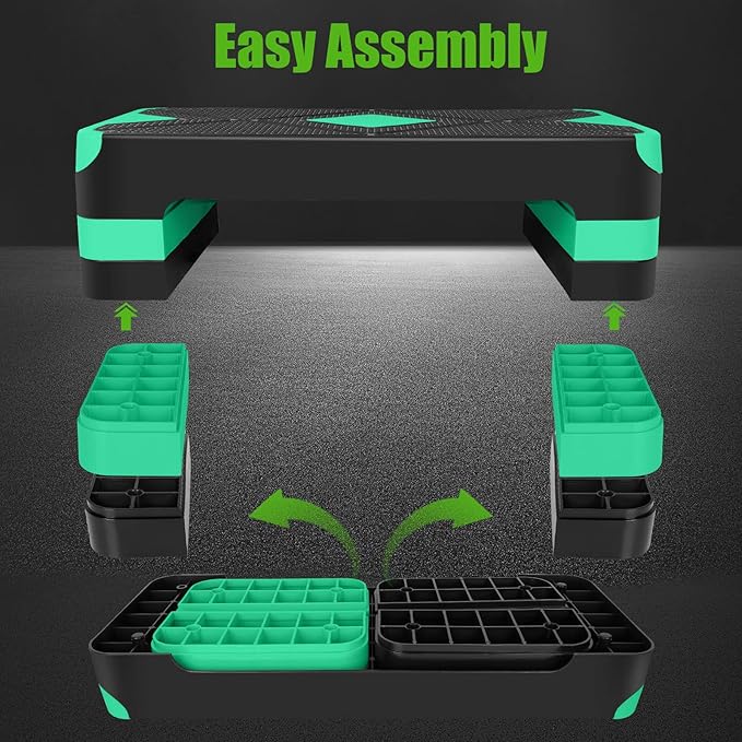 Adjustabl Aerobic Stepper Fitness Step Platform Health Workout for Sports Training