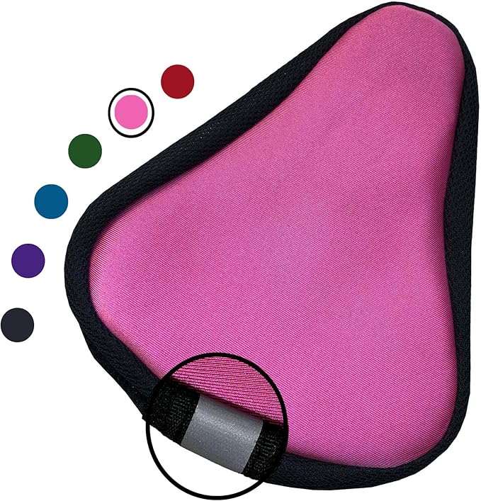 Kids Bike Gel Seat Cushion Cover, 8x5 inch Child Bike Seat Cover Premium Comfortable Small Bicycle Saddle Pad