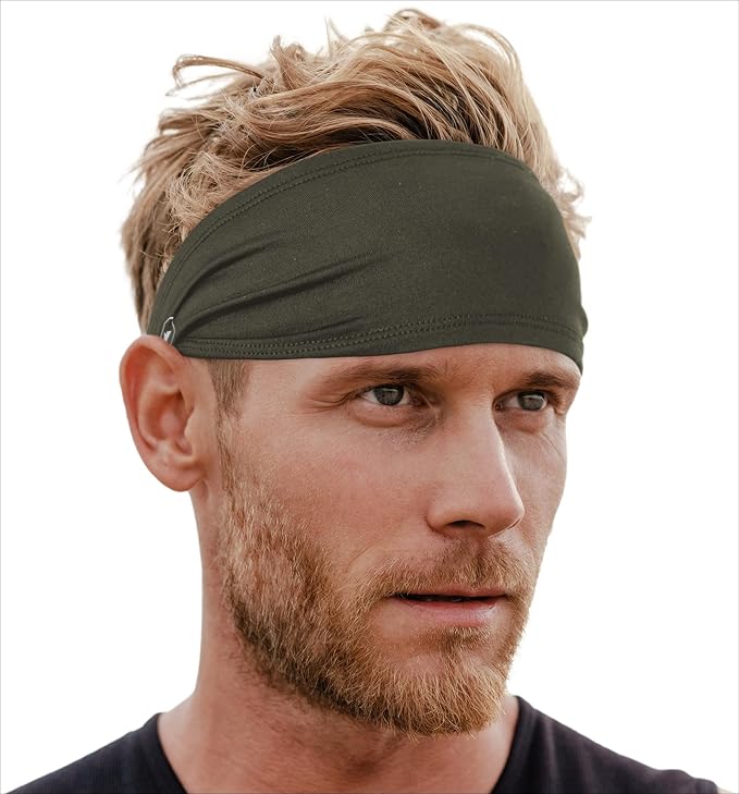 Tough Headwear Sport Headbands for Men - Workout Headbands for Women - Running Headband -Tennis Athletic Sweatband