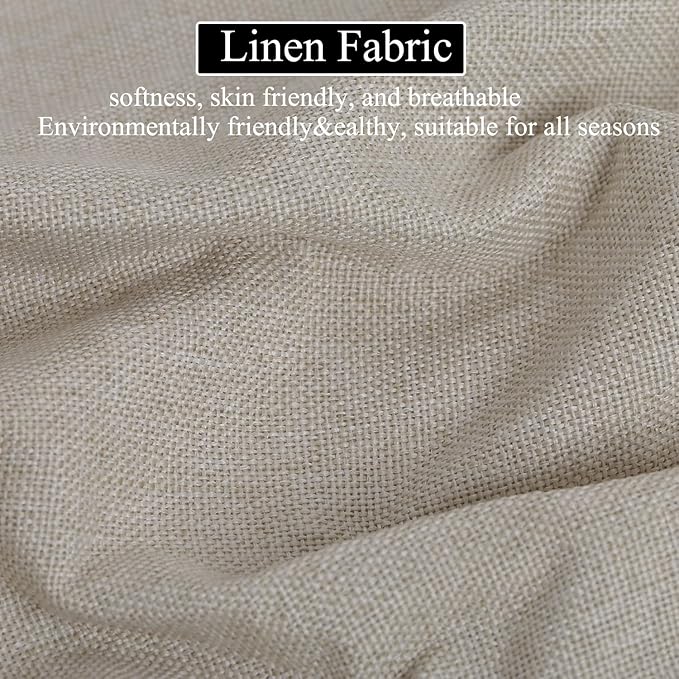 40 x 12 Inch Piano Bench Cushions for Indoor Furniture with Ties Non Slip Kitchen Dining Room Bench seat Cushion for Shoe Storage Ottoman Window Settee pad, Beige