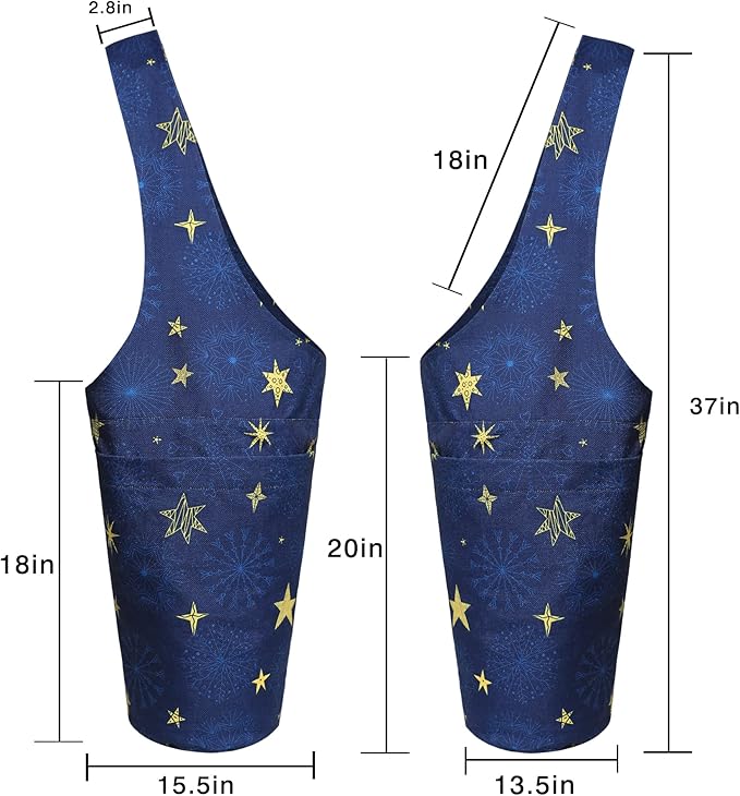 Fashion Printed Yoga Mat Bag with Large Side Pocket & Zipper Pocket Long Tote Yoga Bag Fit Most Size Mats - Holds More Yoga Accessories