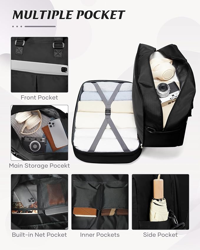 Gym Bag Womens,Travel Duffel Carry on Bag Sport Tote Bag Weekend Overnight Bag