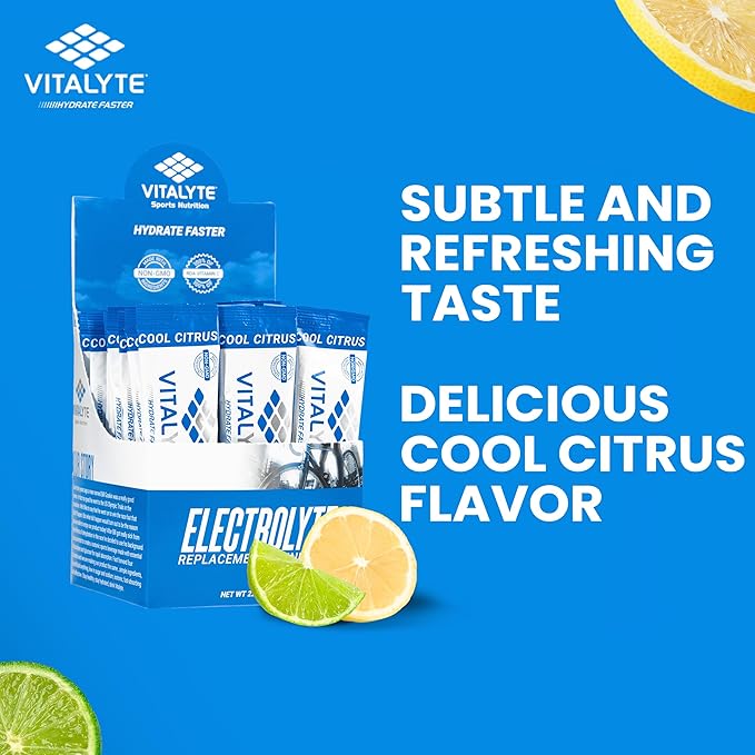 Vitalyte Electrolytes Packets Isotonic Sports Drink | Electrolytes Powder Packets Sports Nutrition Electrolyte Replacement Drinks Dehydration Relief Packets