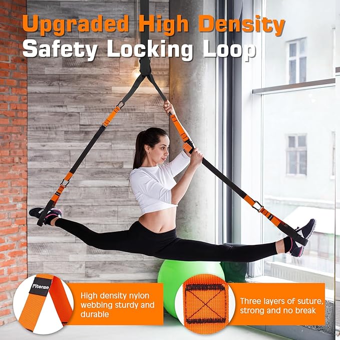 Home Resistance Training Kit, Suspension Trainer Straps with Adjustable Extension, Door Anchor, and Carry Bag – Strength Training Equipment for Full Body Bodyweight Workouts at Home or Outdoors