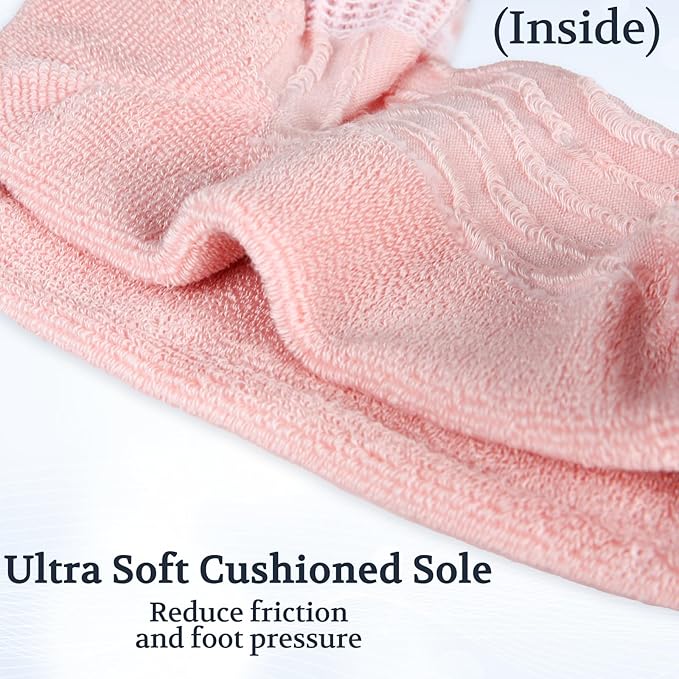 +MD Diabetic Socks for Men Women 6 Pairs,Non-Binding Top Extra Wide Ankle/Crew Socks, for Edema Circulator 9-11 10-13 13-15