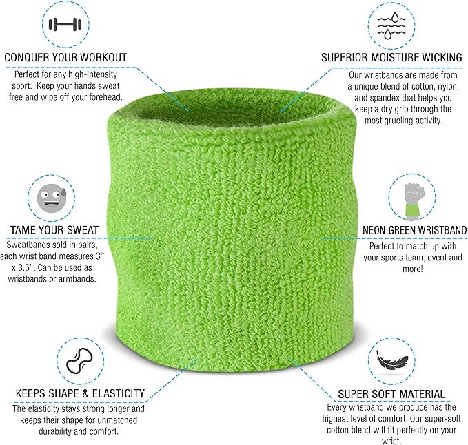 Suddora Sweatbands for Kids, Moisture Wicking 2 Wristbands and 1 Headband Set, Soft and Skin-Friendly Fabric, Moisture-Wicking Athletic Sweat Bands for Basketball, Baseball, Soccer